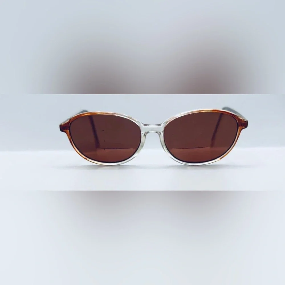 Brown Oval Sunglasses Frames Only